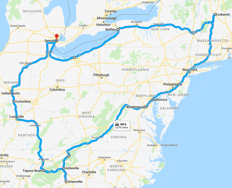Illustration for article titled Oppo: I'm on a road trip this June on the East coast. Suggest me good driving roads and meet me! UPDATE 3: I'm in DC